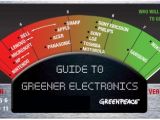 The Guide to Greener Electronics chart