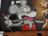 Mickey Mouse-inspired billboard, also by Banksy, in LA