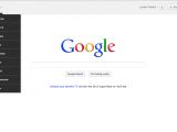The integrated header on the Google homepage, logged in