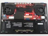 HP Omen 15 internal components showing