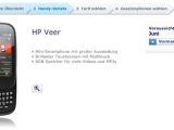 HP Veer reservation page