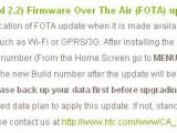 HTC Aria support page