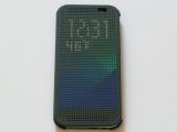 HTC Dot View case time and weather