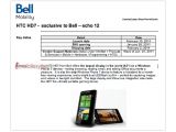 Bell HTC HD7 internal document