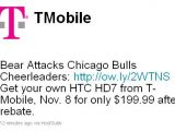 T-Mobile twitted post
