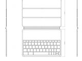 Sketches detailing the Nexus 9 keyboard accessory