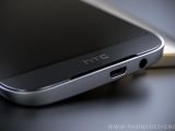 HTC One M9 charging port detail