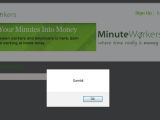 XSS on Minute Workers website