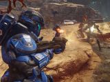 Engage enemies in Halo 5 Warzone