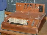 Apple I - keyboard and wooden case added by owner
