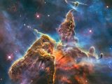 Cosmic pillar of gas and dust dubbed the Mystic Mountain
