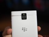 White BlackBerry Passport (camera)