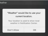 Weather permissions