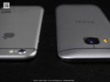 HTC One M9 vs iPhone 6 upper comparison