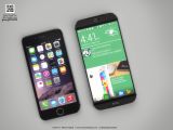 HTC One M9 vs iPhone 6 showing display