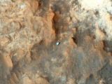 A close-up of the Curiosity rover