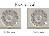 Different modes of use of the rotary dial