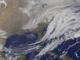 Winter storm Juno as seen from space