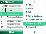 SIM manager menu