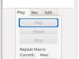 The play tab of the Firefox version of iMacros