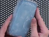 Samsung Galaxy S6 inside a chunk of silicone