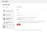 Setting up a Google+ Page for "Other" category