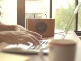 Blueshift Hydrogen speaker paired with a laptop