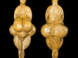 Venus of Lespugue: she has huge breasts and buttocks, but no face!