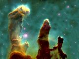 1995 Hubble Space Telescope image of the Pillars of Creation