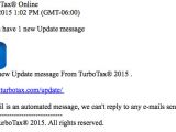 Fake email luring recipient to log into the TurboTax account
