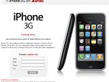 Airtel's pre-registration page for the iPhone 3G