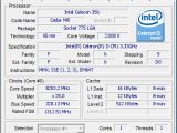 Intel Celeron 356 processor overclocked at 8203MHz
