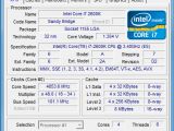 Intel Core i7 2600K CPU-Z overclock