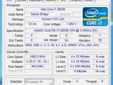Intel Core i7 2600K Sandy Bridge CPU-Z