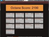 Octane benchmark results, IE 10