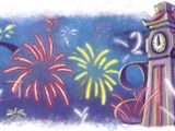 The 2010 New Year's Google Doodle