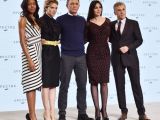 James Bond "Spectre" main cast: Noamie Harris, Lea Seydoux, Daniel Craig, Monica Bellucci, and Christoph Waltz