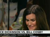 Former model Janice Dickinson bursts into tears at the end of her CNN interview