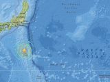 Saturday's earthquake struck in the Pacific
