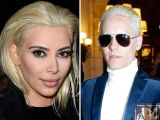 Kim Kardashian and Jared Leto are blonde siblings