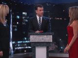 Let the games begin: Kimmel instructs his two guests on the rules of the swearing game