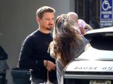 Jeremy Renner, Sonni Pacheco and daughter Ava Berlin