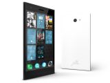 Jolla smartphone (front and back angle)