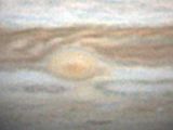 Image of Jupiter and its three red spots taken on July 7