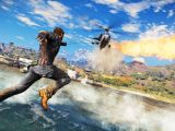 In Just Cause 3 you can harpoon helicopters