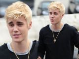 Not a good look: Justin Bieber and his platinum blonde 'do