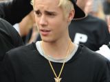 Justin Bieber steps out after blonde makeover