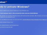 Windows XP activation screen