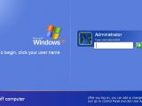 Windows XP login screen
