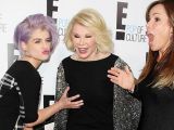 Kelly Osbourne and Melissa Rivers have a laugh with Joan Rivers on the red carpet